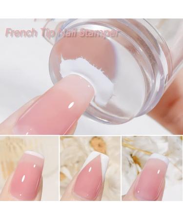 Biutee Clear Jelly Nail Art Stamper Set - Dual Head Silicone Stamper with 3 Scrapers - Manicure Nail Art Tool (12 Pcs) - Buy Online on GoSupps.com