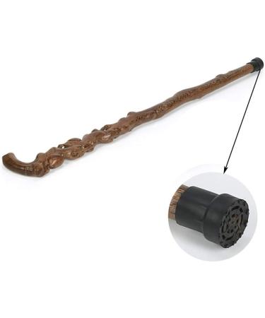 Chicken Wing Wooden Root Carving with Shape Middle-Aged Crutch Anti-Skid Walking Stick Wood Carving 90cm Crutches Hello Independence - Buy Online on GoSupps.com