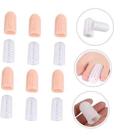 6 Pairs Silicone Toe Protector Cushion - Foot Splitter and Toe Caps Assorted Color - 4.3x1.7cm - Buy Online on GoSupps.com