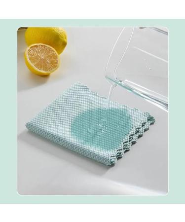 Highly Effective Glass Cleaning Towel Cleaning Cloth Absorbent Kitchen Towel 25x25cm Glass and Dish Cloths (Color : Green Size : 5Pcs) 5Pcs Green - Buy Online on GoSupps.com
