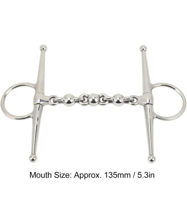Fdit 135mm Stainless Steel Horse Bit | Full Cheek Riding Bit for Western Bridles | Durable & Comfortable Equestrian Gear - Buy Online on GoSupps.com