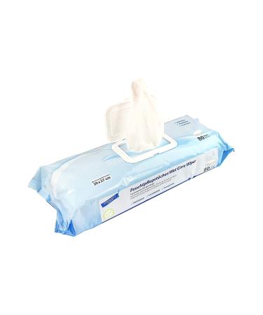 Medi-Inn Wet Wipes | Perfume & Paraben-Free pH-Neutral | 80 Wipes (20x27 cm) - Gentle Care for All Skin Types - Buy Online on GoSupps.com