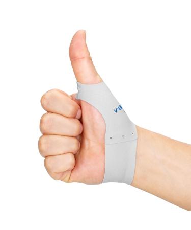 Thumb Brace Compression Sleeve (2 PCS) - Soft Elastic Thumb Spica Protector for Relieving Pain Arthritis Joint Pain Tendonitis Sprains-Breathable Comfortable Lightweight(Medium)