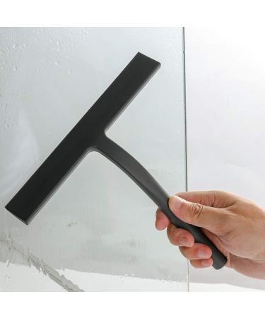 Silicone Bathroom Shower Squeegee with Hook Window Glass Wiper Scraper Cleaner for Bathroom Kitchen Car Glass - Buy Online on GoSupps.com