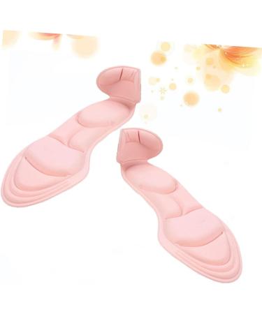 FRCOLOR High Heel Insoles for Plantar Fasciitis | Back Heel Pads & Inserts | Foot Care Products - Pink Medium - Buy Online on GoSupps.com