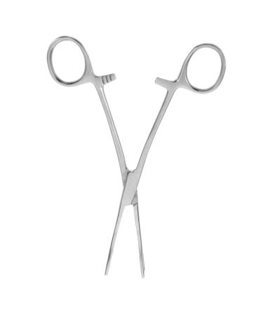 BELLIFFY Reptile Feeding Clip Reptile Tongs Feeding Snake Feeding Tongs Stainless Steel Silver