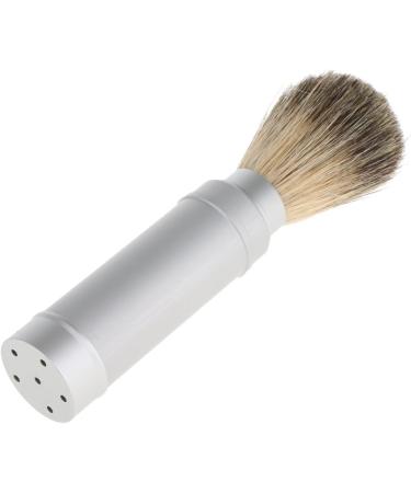 Set of 3 Travel Shaving Brushes - Aluminum Handle Tube | Perfect for Soap & Cream Shaving - Buy Online on GoSupps.com