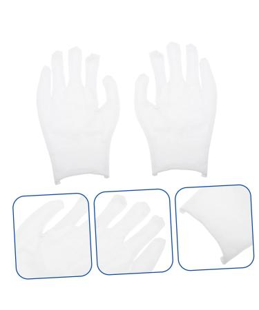 Hemobllo 12pairs Gloves Paraffin Wax Mittens Jewelry Glove Christmas Santa Costume Santa Cosplay Costume Wax Bath Mittens Work Glove Labor Protection Cotton Breathable Cotton Yarn White - Buy Online on GoSupps.com