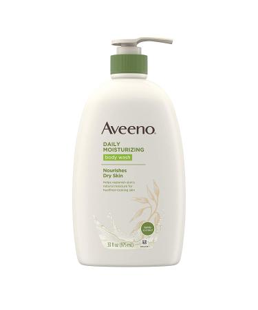 Aveeno Active Naturals Body Wash - Daily Moisturizing - Net Wt. 33 FL OZ (975 mL) Per Bottle - Pack of 2 Bottles
