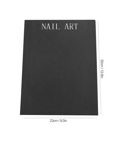 Nail Art Display Board | Magnet Gel Polish Card & Fake Nail Tips Stand Holder (Black) - Perfect Manicure Tool for Professionals - Buy Online on GoSupps.com