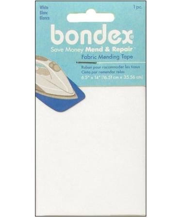 Wrights 230002030B White Iron-On Mending Fabric - 6.5 x 14 | Easy DIY Fabric Repair Solution - Buy Online on GoSupps.com