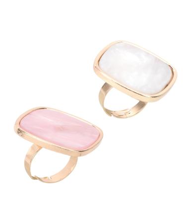 HAPINARY 2 Nail Art Rings for Nail Art Rings in Resin Color Mixing Palettes for Manicure Lovers Portable Suitable for Professional Use Festive Occasions