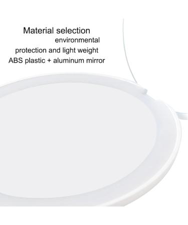 Potadak 3X Portable Folding Mirror with LED Light 10X Magnifying Glass 12 Lamp Bead Mini Mirror Black - Buy Online on GoSupps.com