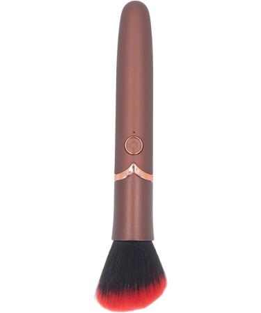 Electric Makeup Brush Ergonomic Grip 10 Levels Quiet Blush Brush Portable for Contouring for Highlighting (Brown) - Buy Online on GoSupps.com