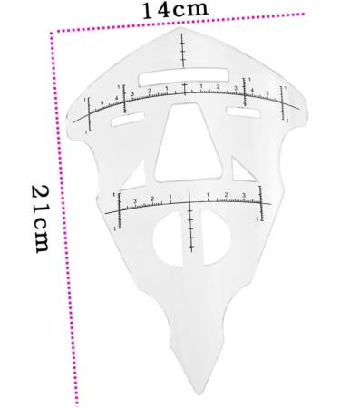 Healifty 1pc Threading Tool Manicure Tools Microblading Stencils Makeup Ruler Template The Brush Disposable 21X13cm As Shown - Buy Online on GoSupps.com