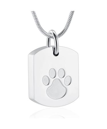 Memorial Jewelry personalized ash necklace for dog - custom photo & text pet pet ash necklace pet/dog urn necklace for ash dog ash keeper chain neck chain silver