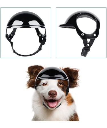 Cool Dog Motorcycle Helmet - Adjustable Pet Helmet for Small & Medium Dogs | Safe Bicycle Gear with Ear Holes - Buy Online on GoSupps.com