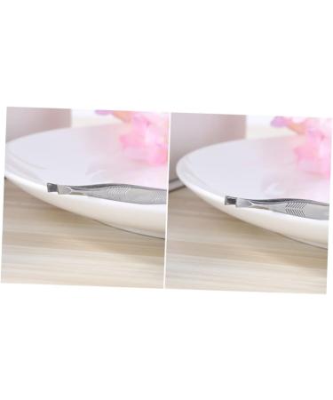 Fomiyes Eyebrow Tweezers - Stainless Steel Beveled Tip for Precision Eyebrow Removal | International Shipping Available - Buy Online on GoSupps.com