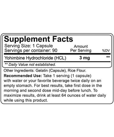 Nutrakey Yohimbine HCl - 90 Capsules - GoSupps.com - Buy Online on GoSupps.com