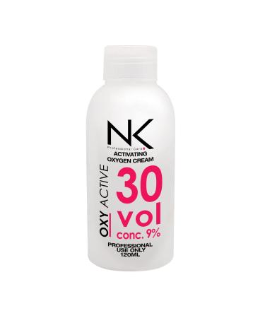 NK Professional Care OXY ACTIVE Activating Oxygenated Cream. Cream peroxide developer. Ideal complement for dyes and bleaches. Vol 30 (4oz) 30 vol