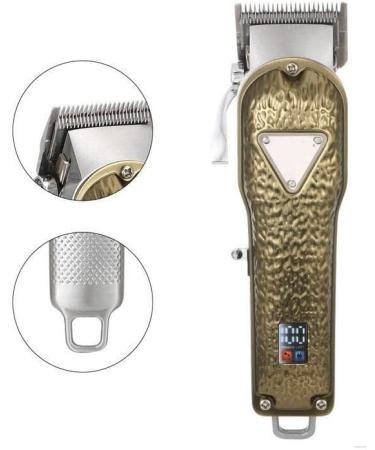 Premium Gold Hair Clippers for Men | All-Metal Electric Clipper with LCD Display | Professional Hair Salon Shaving Tool - Buy Online on GoSupps.com