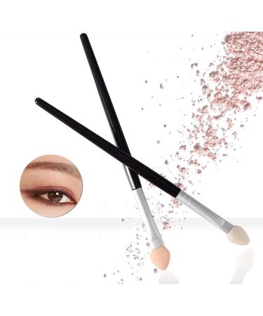 Buy Two-Color Rubber Cotton Eye Makeup Brushes - 10 PCS Sponge Applicator & Oval Tipped Eyeliner Brush for Flawless Eyeshadow | International Shipping Available - Buy Online on GoSupps.com
