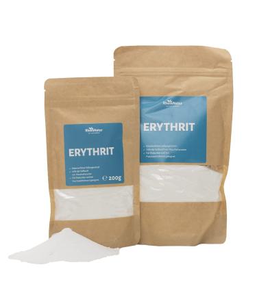 Rheinnatur Erythrit 200g - Calorie-Free Sugar Substitute | Vegan Gluten-Free Diabetic-Friendly Sweetener - Buy Online on GoSupps.com