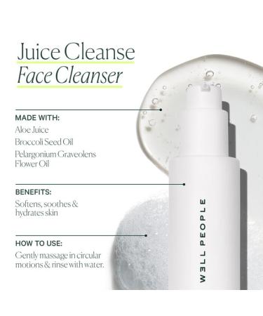 Well People Juice Cleanse - Soothing Aloe Face Cleanser | Nourishing Gel Cleanser for All Skin Types | Vegan & Cruelty-Free Hydrating Skincare - Buy Online on GoSupps.com