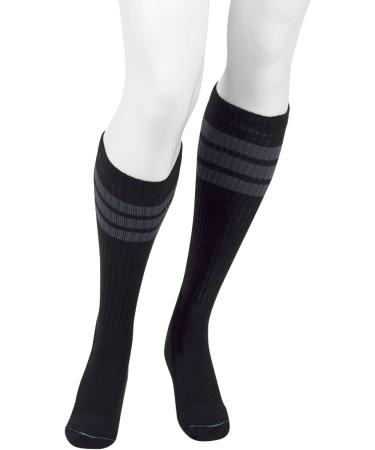 Juzo Power Comfort Knee High Closed Toe Compression Socks - 20-30 mmHg - Black - Large | Buy Internationally - Buy Online on GoSupps.com