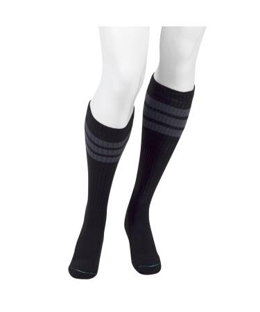 Juzo 20-30 mmHg Power Comfort Knee High Closed Toe Retro Black XL Tall