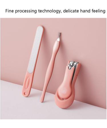Nail Clippers Set Fingernail Toenail Clippers Set with Nail Cutter and Nail File for Everyday use Men and Women Pink - Buy Online on GoSupps.com