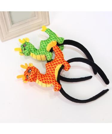 TQUXNGA Chinese Seraphim Headband for Women Girls Cute Dragon Chinese Zodiac Headwear Plush Dragon for New Year Party Red - Buy Online on GoSupps.com