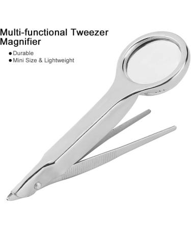 July Gift Magnifying Glass Tweezer Multi-Functional Tweezer with Magnifier 10X Magnifier Professional Tools Portable for Home Use Watchmakers Busniess Use Wacth Repair - Buy Online on GoSupps.com
