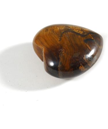 Tiger Eye Crystal Heart Stone - Natural Healing Energy for Yoga Reiki Meditation - Buy Online on GoSupps.com