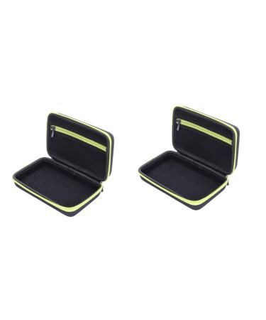 FRCOLOR 2-box shaving container razor storage box 1PCSx2pcs Greenx2pcs