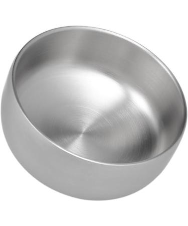 Minkissy Metal Holder Set - 2 Cream-Colored Care Lids Bowls for Hairdressers | Polished Gift for Men | Perfect for Razors - 11x11x6.5cm - Buy Online on GoSupps.com