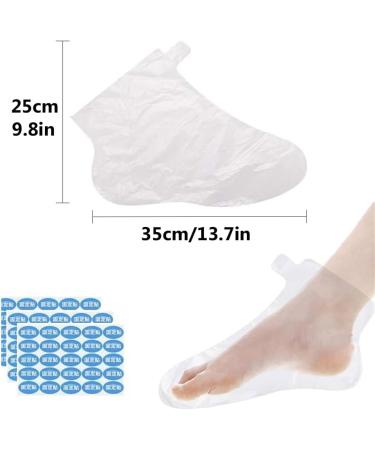 Liners Hand or Foot Disposable Thermal Heated Mitt Clear Plastic Disposable Booties Paraffin Bath Liners for Foot Pedicure Hot Spa Wax Treatment Foot Covers Bags(100Piece) - Buy Online on GoSupps.com