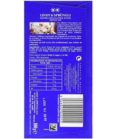 Lindt Original Recipe Milk Hazelnuts 2 x 100 g - Buy Online on GoSupps.com