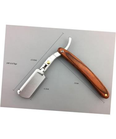 Beavorty Handwear Metal Razor for Men | Portable Old-Fashioned Straight Blade Beard Razor | Safe Bamboo Manual Shaving Apparatus - Buy Online on GoSupps.com