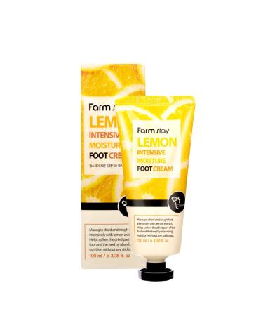 Farm Stay Lemon Intensive Moisture Foot Cream 100ml | Daily Hydrating Treatment for Dry Skin International Shipping Available - Buy Online on GoSupps.com