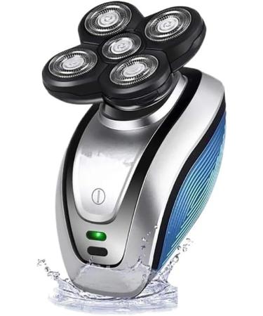 5 in 1 Rechargeable Electric Shaver | Men's Bald Head Grooming Kit with Five Floating Heads - Buy Online on GoSupps.com