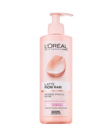L'OREAL rare milk dry / sensitive skin cleanser flowers 400 ml. Makeup remover for sensitive skin