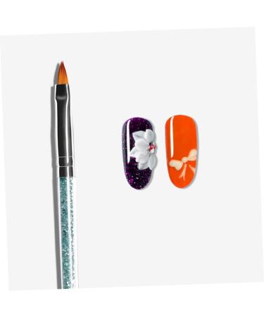 Ipetboom 1 Set Nail Painting Tools Powder Nail Brush Hair Bristles Nail Brush Round Flat Nail Brush Acrylic Nail Brush Glitter Manicure Pens Nails Brush Nail Art Pen Pull Wire Sector - Buy Online on GoSupps.com