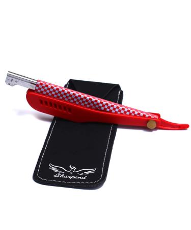 Sharpend Professional Barber Straight Edge Razor | Single Edge Barber Knife with 10 Disposable Stainless Steel Blades - Ideal for Men - Buy Online on GoSupps.com