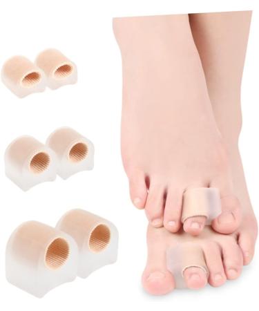 Silicone Gel Foot Protector Set - 6pcs Nail Separator & Bunion Straightener Cushion Tube - Foot Care Tools for Nursing Cover & Thumb Relief - Reusable and Comfortable - Buy Online on GoSupps.com