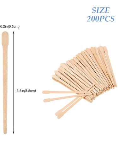 200 Disposable Wooden Spatulas for Hair Removal - Waxing Sticks & Cosmetic Applicators - Buy Online on GoSupps.com