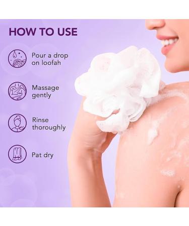 Calming Body Wash with Vitamin E & Sage Leaf Extract - Sulphate & Paraben Free Shower Gel - 245ml Pink for Relaxation - Buy Online on GoSupps.com