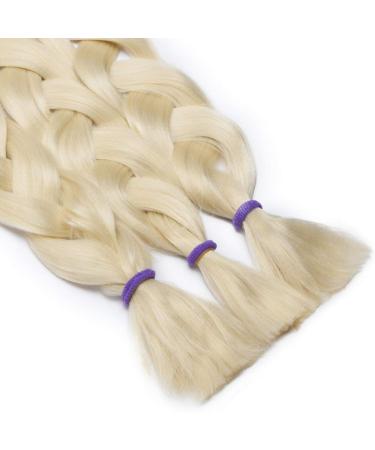Tess 41 Braids Extensions | Jumbo Synthetic Crochet Braids Hair 5pcs 165g Bundle | Light Blonde #613 100cm - Buy Online on GoSupps.com