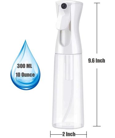 Golden Cow Ultra Fine Mist Spray Bottle 10oz - Reusable Plastic Sprayer for Hairstyling, Cleaning, Plants, Skin Care - Gradient Blue-Black/Gradient Black - Buy Online on GoSupps.com