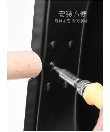 YJ Wooden Broom Dustpan Set - Soft Fur Broom with Durable Beech Handle | Anti-Tilt Design | Ideal for Kitchen Bedroom & Garage - Buy Online on GoSupps.com